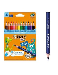 Lápices De Colores Caja 12 Bic Evolution Triangulares