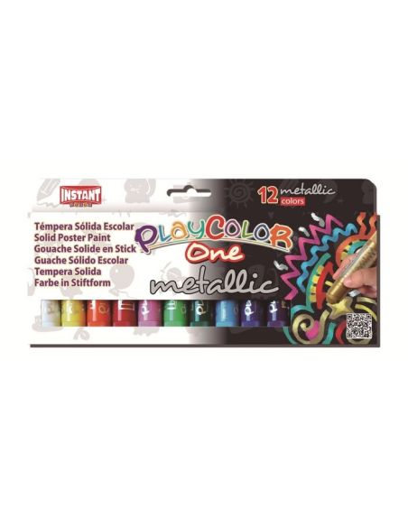 Estuche Playcolor One Metallic 12 Colores 10 Gr.