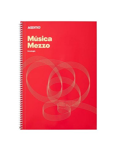 Bloc Additio Musica Mezzo Portafoglio M.10 12 Pentagramas 32 Hojas