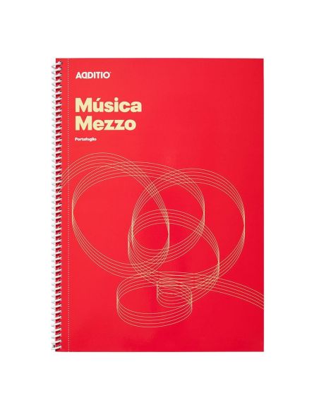 Bloc Additio Musica Mezzo Portafoglio M.10 12 Pentagramas 32 Hojas