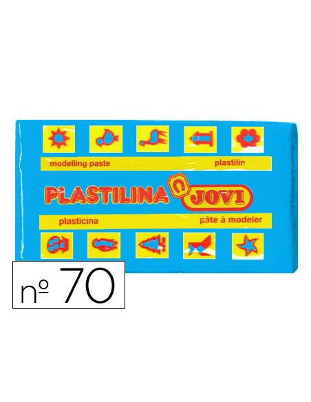 Plastilina Jovi 70 Azul Claro Unidad Tamaño Pequeño