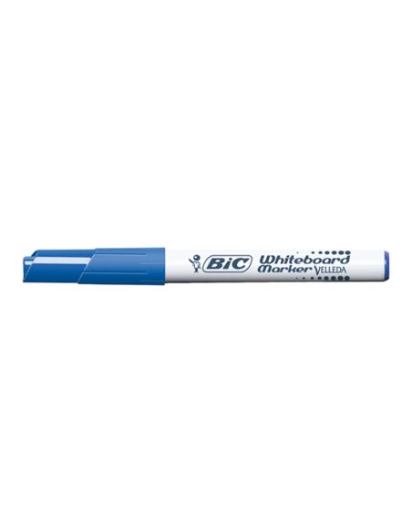 Rotulador Azul Bic Velleda Para Pizarra Punta Redonda 1,4 Mm