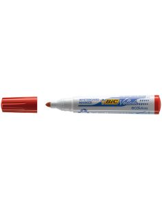Rotulador Bic Velleda Para Pizarra Rojo Punta Redonda 1,3 Mm 2