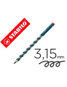 Lapices De Grafito Stabilo Easygraph Ergonomico Para Ambidiestros Mina 3,15 Mm Hb 2