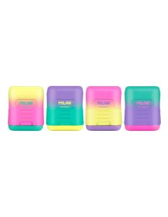 Sacapuntas Milan Compact Sunset Plastico 2 Usos Colores Surtidos